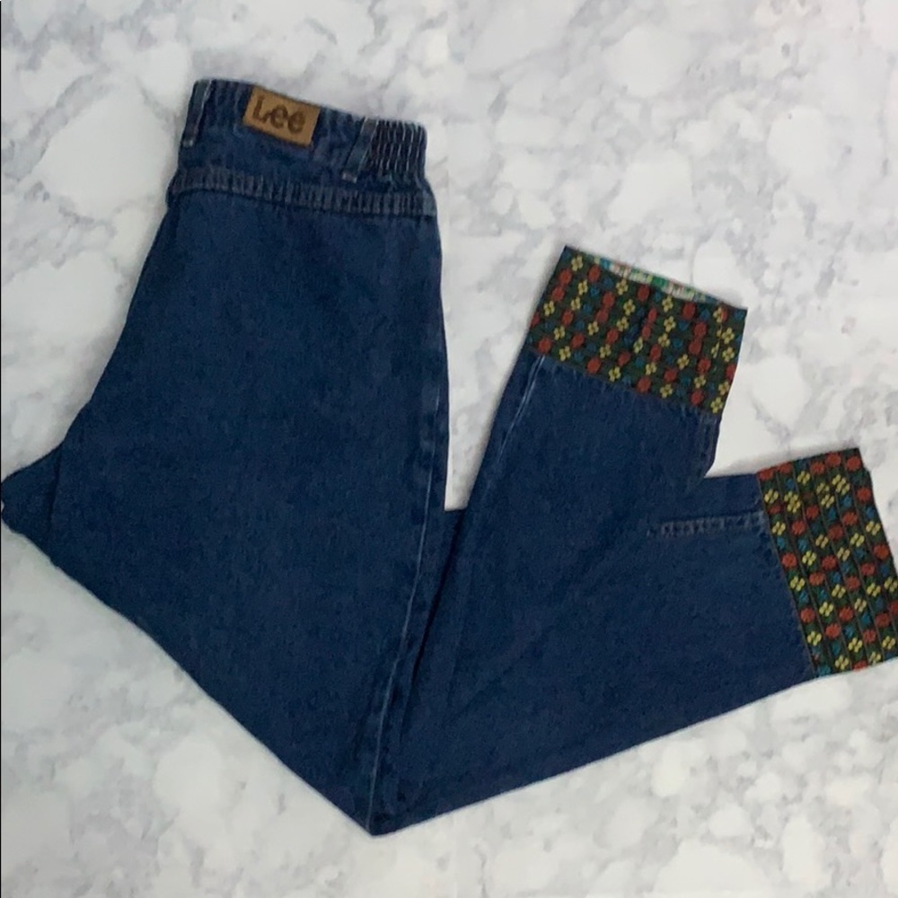 Vintage 90s LEE  embellished ankle stretchy jeans!
